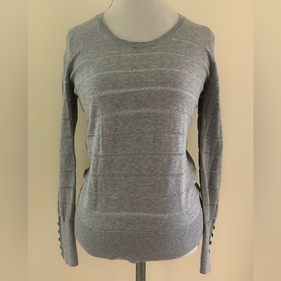 LOFT Sweaters - Pretty Gray w/Silver Sweater